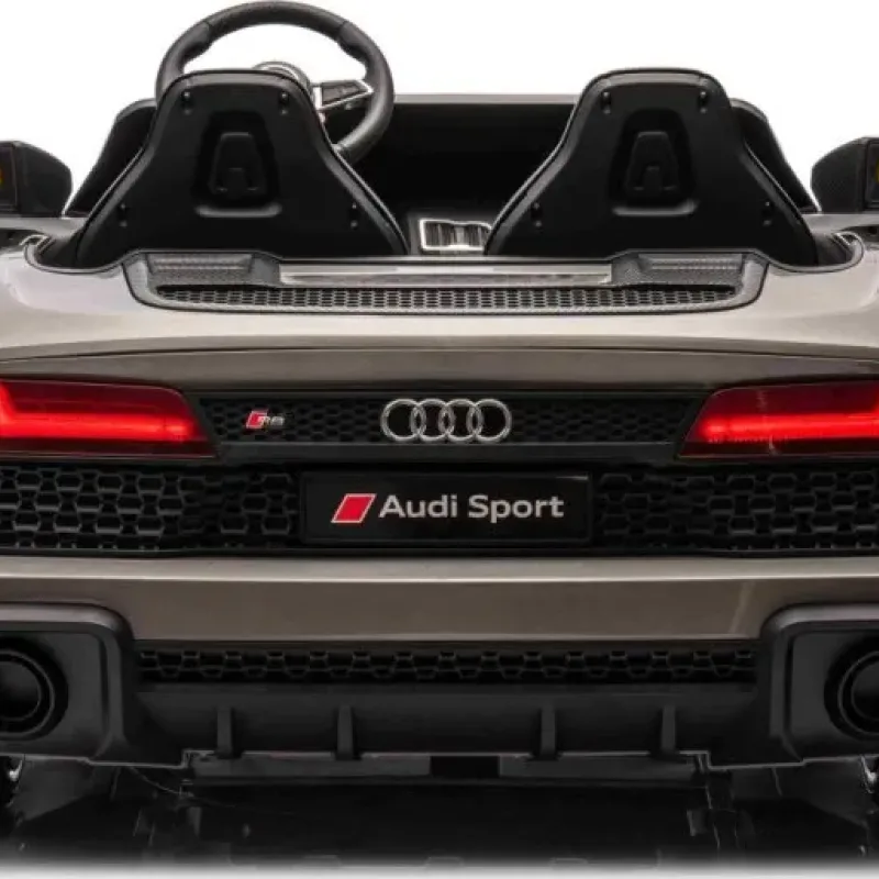 Дитяча акумуляторна машинка Audi Spyder R8 LIFT Сіра
