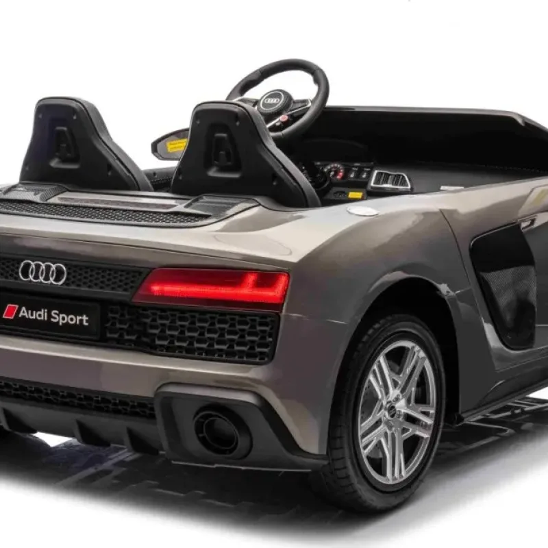 Дитяча акумуляторна машинка Audi Spyder R8 LIFT Сіра
