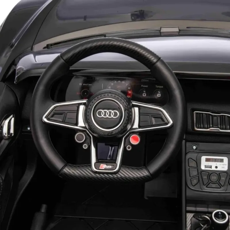 Дитяча акумуляторна машинка Audi Spyder R8 LIFT Чорна