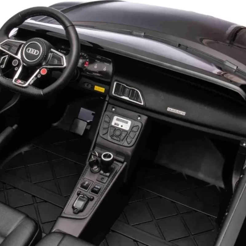 Дитяча акумуляторна машинка Audi Spyder R8 LIFT Чорна