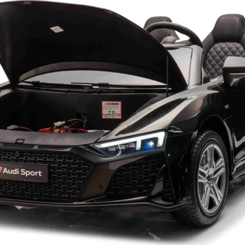 Дитяча акумуляторна машинка Audi Spyder R8 LIFT Чорна