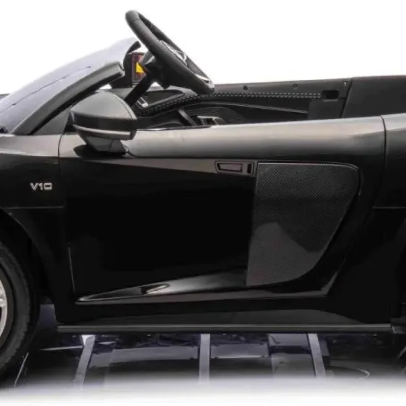 Дитяча акумуляторна машинка Audi Spyder R8 LIFT Чорна