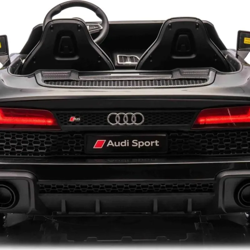 Дитяча акумуляторна машинка Audi Spyder R8 LIFT Чорна