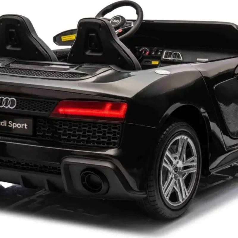 Дитяча акумуляторна машинка Audi Spyder R8 LIFT Чорна