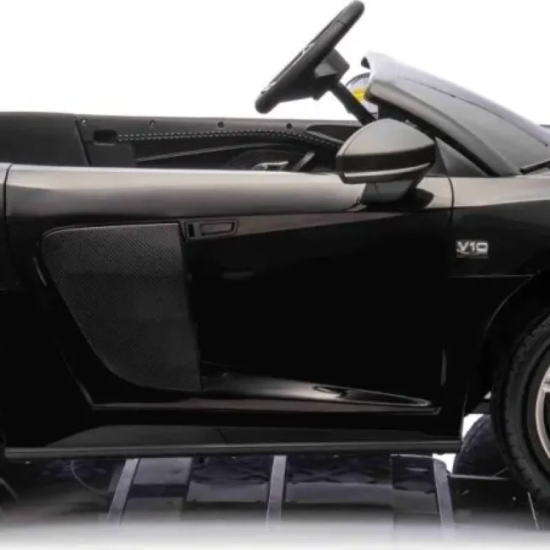 Дитяча акумуляторна машинка Audi Spyder R8 LIFT Чорна