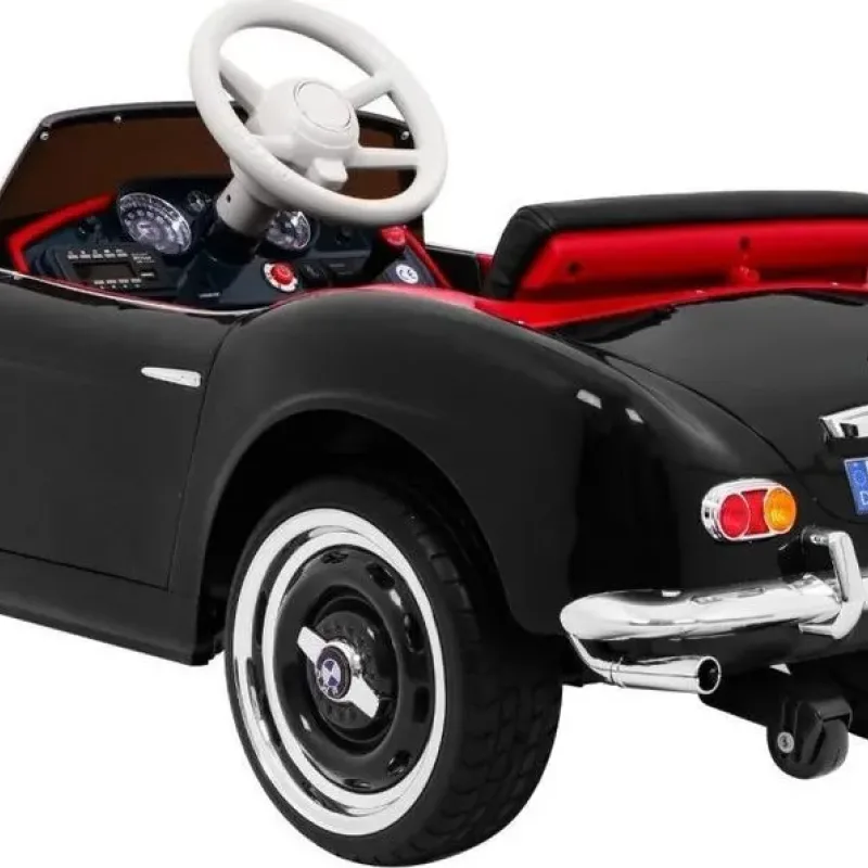 Дитяча акумуляторна машинка BMW 507 Retro Чорна Дитяча акумуляторна машинка BMW 507 Retro Чорна