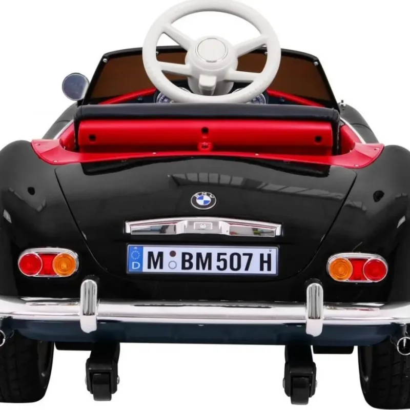 Дитяча акумуляторна машинка BMW 507 Retro Чорна Дитяча акумуляторна машинка BMW 507 Retro Чорна