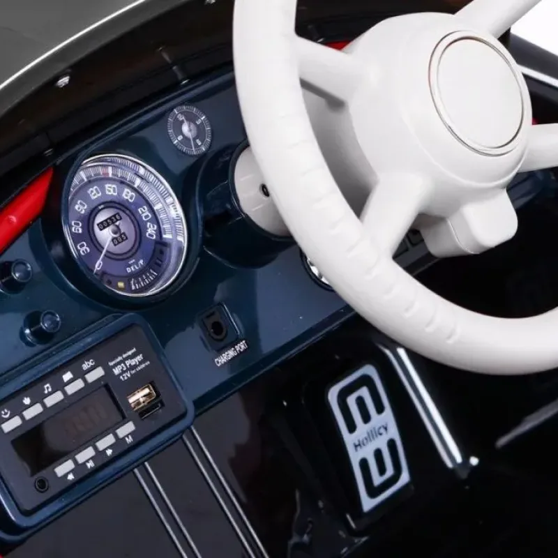 Дитяча акумуляторна машинка BMW 507 Retro Чорна Дитяча акумуляторна машинка BMW 507 Retro Чорна