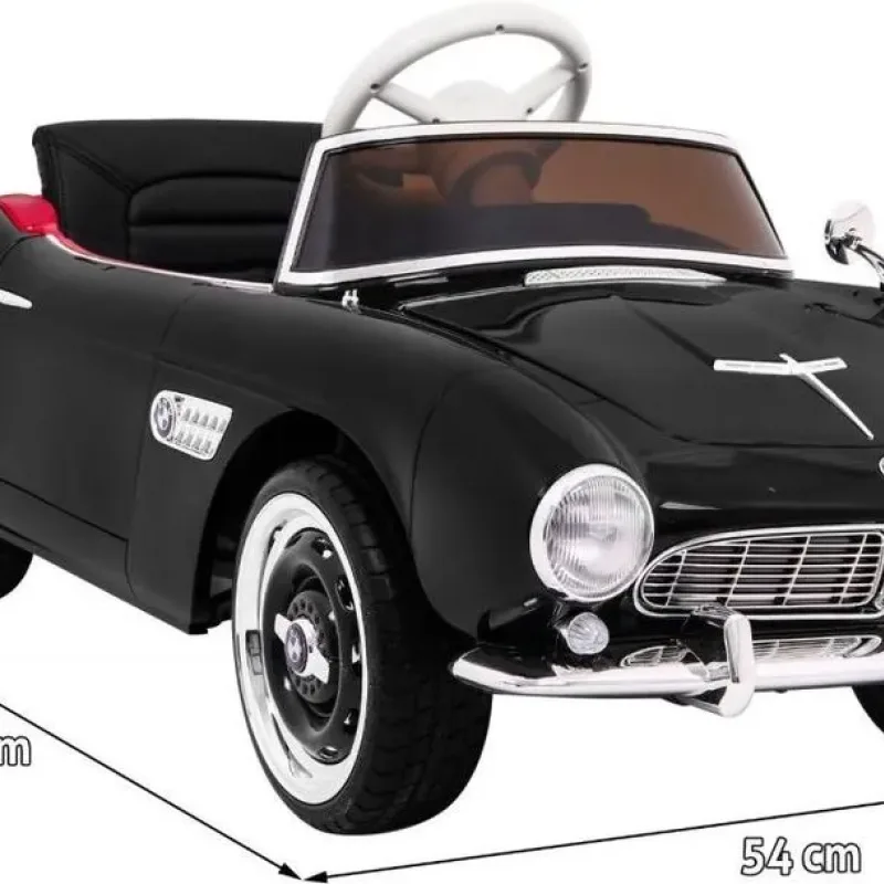 Дитяча акумуляторна машинка BMW 507 Retro Чорна Дитяча акумуляторна машинка BMW 507 Retro Чорна