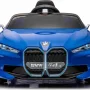 Дитяча акумуляторна машинка BMW i4 Синя