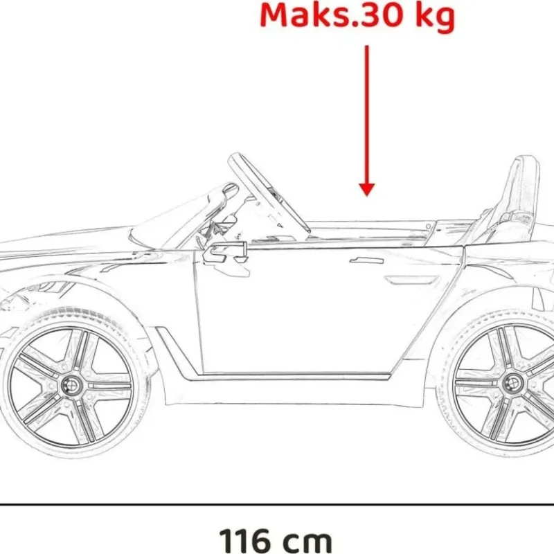 Дитяча акумуляторна машинка BMW i4 Синя