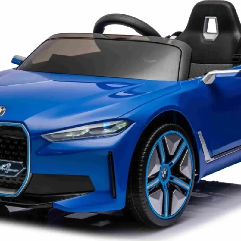 Дитяча акумуляторна машинка BMW i4 Синя
