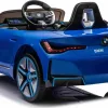 Дитяча акумуляторна машинка BMW i4 Синя