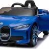Дитяча акумуляторна машинка BMW i4 Синя