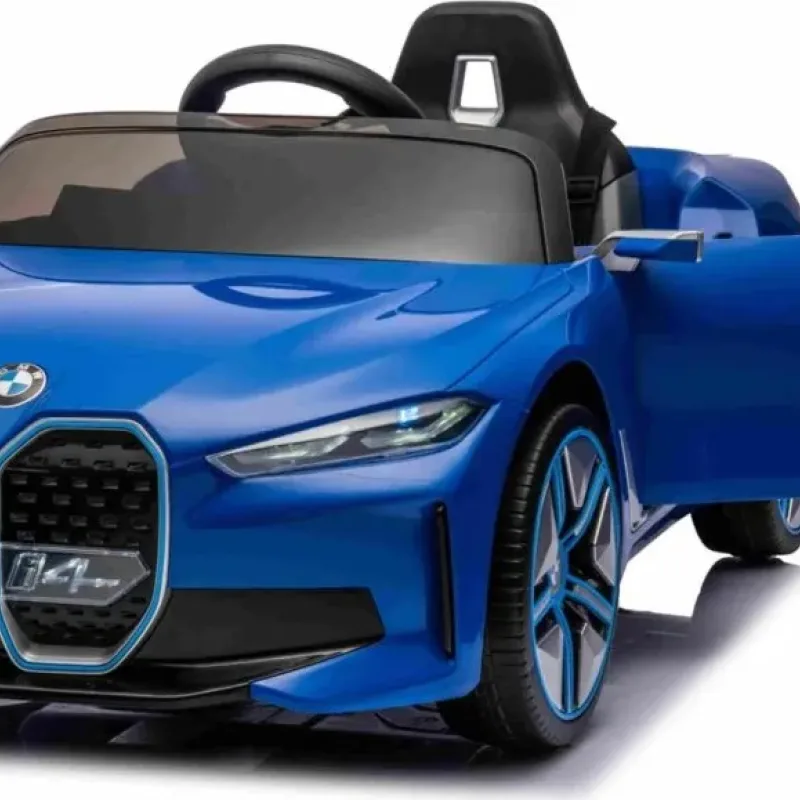 Дитяча акумуляторна машинка BMW i4 Синя