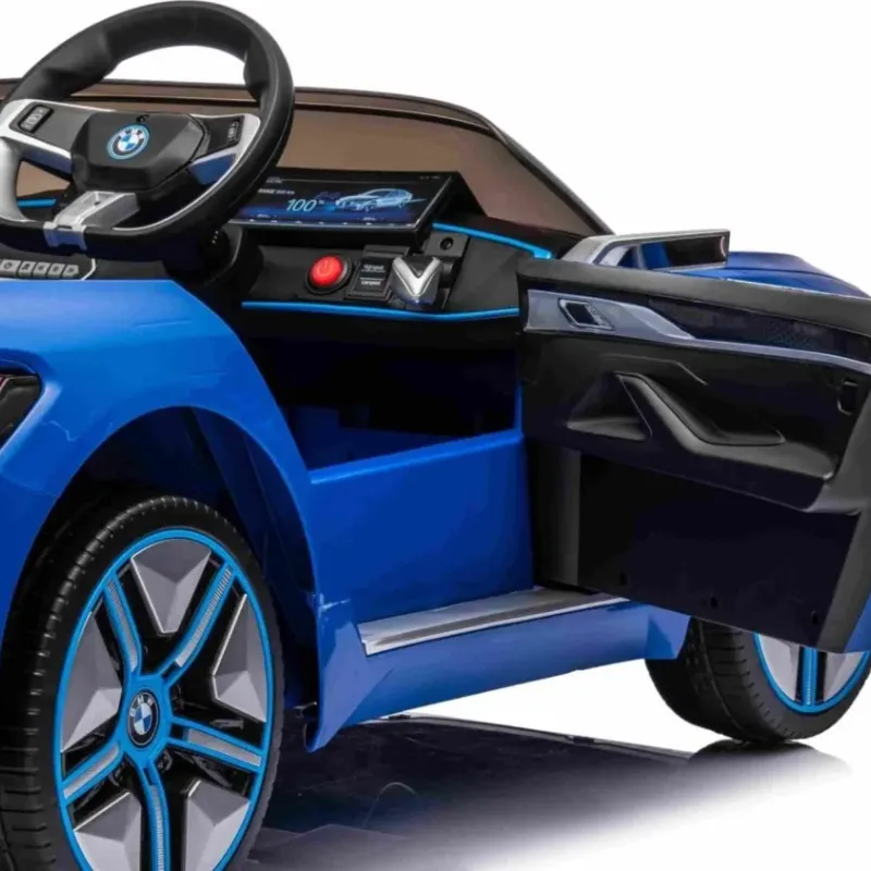 Дитяча акумуляторна машинка BMW i4 Синя