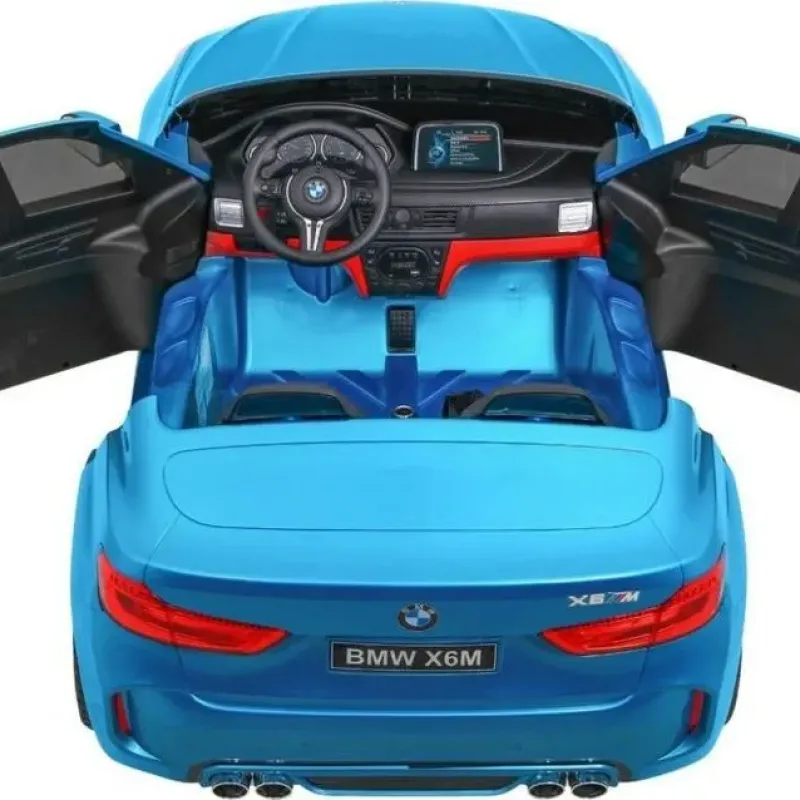 Дитяча акумуляторна машинка BMW X6M XXL для 2 дітей Синя Дитяча акумуляторна машинка BMW X6M XXL для 2 дітей Синя