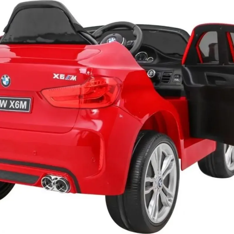 Дитяча акумуляторна машинка BMW X6M Червона
