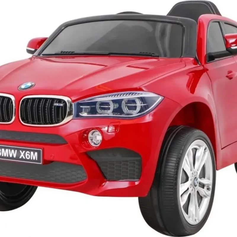 Дитяча акумуляторна машинка BMW X6M Червона