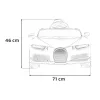 Дитяча акумуляторна машинка Bugatti Chiron Синя