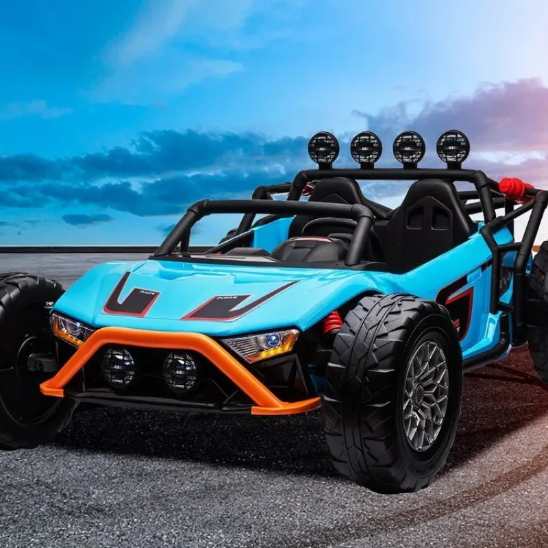 Дитяча акумуляторна машинка Buggy Racing 5 синя