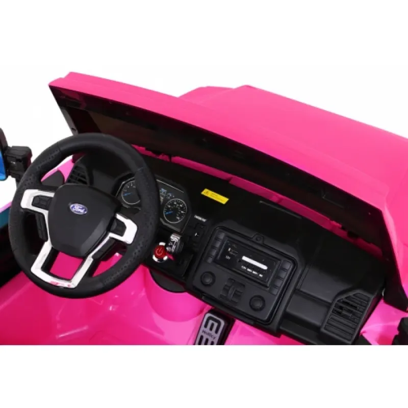 Дитяча акумуляторна машинка Ford Super Duty Рожева Дитяча акумуляторна машинка Ford Super Duty Рожева