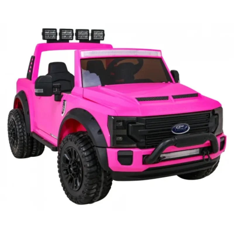 Дитяча акумуляторна машинка Ford Super Duty Рожева Дитяча акумуляторна машинка Ford Super Duty Рожева