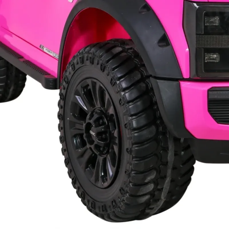 Дитяча акумуляторна машинка Ford Super Duty Рожева Дитяча акумуляторна машинка Ford Super Duty Рожева