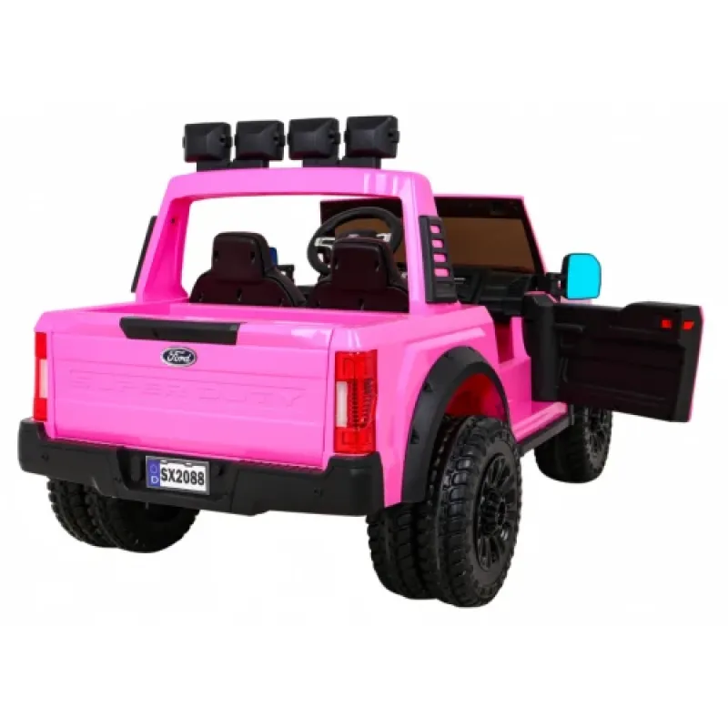 Дитяча акумуляторна машинка Ford Super Duty Рожева Дитяча акумуляторна машинка Ford Super Duty Рожева