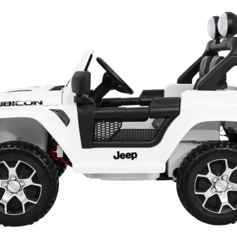 Дитяча акумуляторна машинка Jeep Wrangler Rubicon Біла Дитяча акумуляторна машинка Jeep Wrangler Rubicon Біла