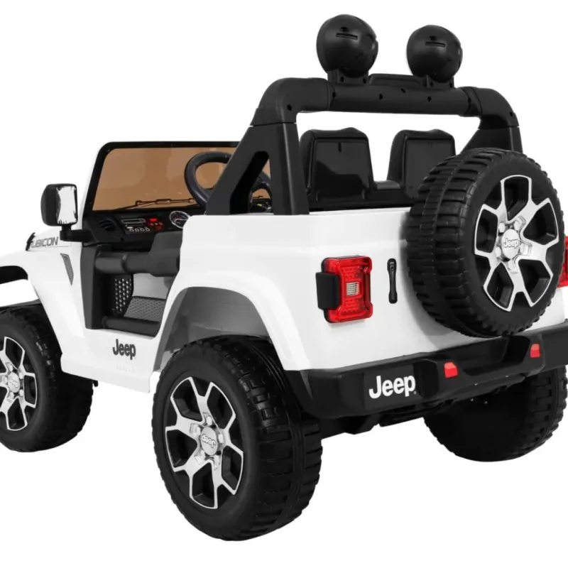 Дитяча акумуляторна машинка Jeep Wrangler Rubicon Біла Дитяча акумуляторна машинка Jeep Wrangler Rubicon Біла