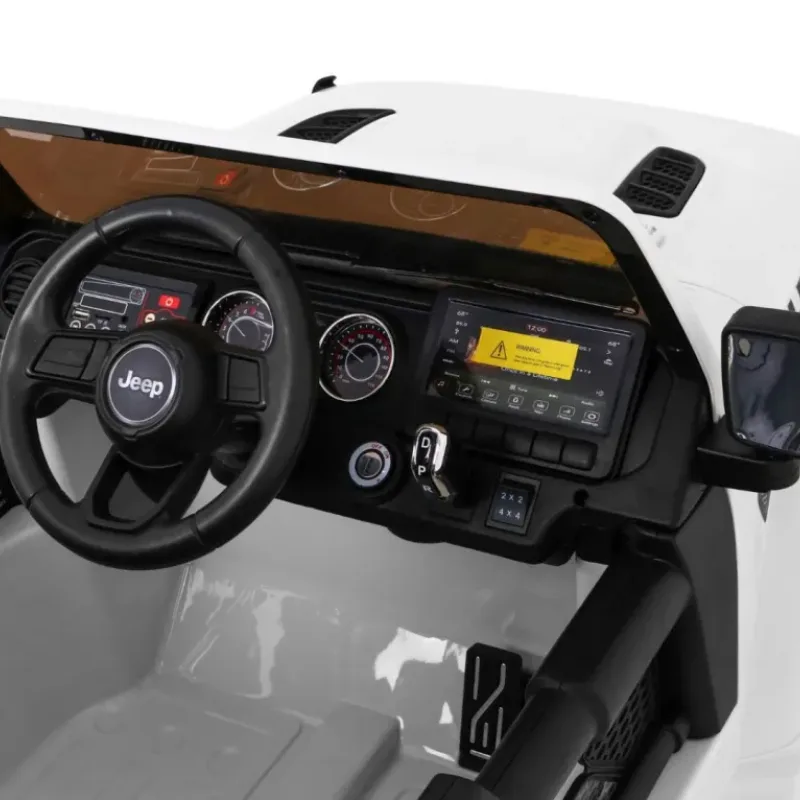 Дитяча акумуляторна машинка Jeep Wrangler Rubicon Біла Дитяча акумуляторна машинка Jeep Wrangler Rubicon Біла
