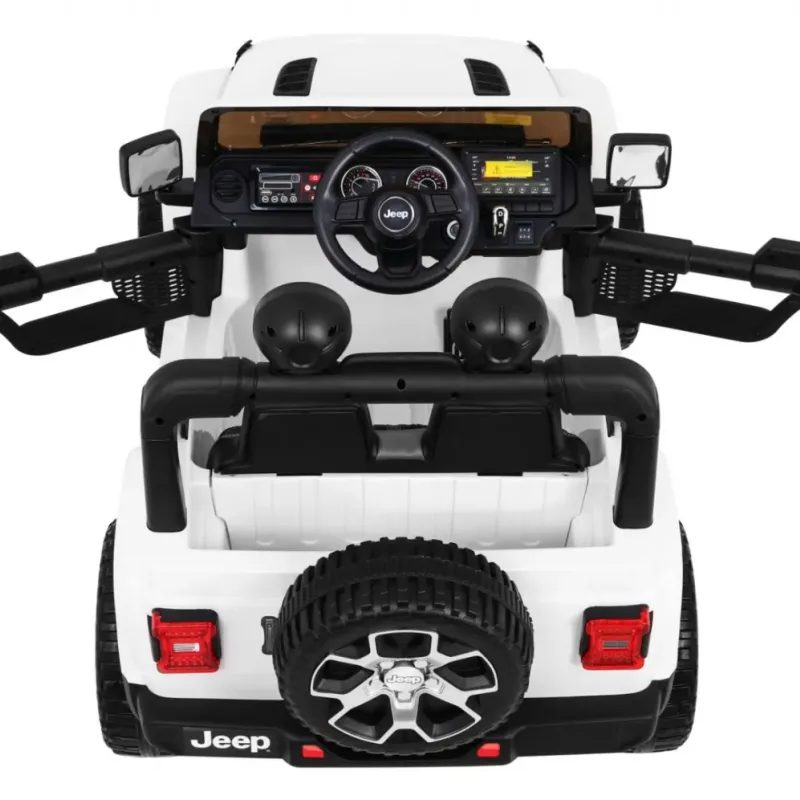 Дитяча акумуляторна машинка Jeep Wrangler Rubicon Біла Дитяча акумуляторна машинка Jeep Wrangler Rubicon Біла