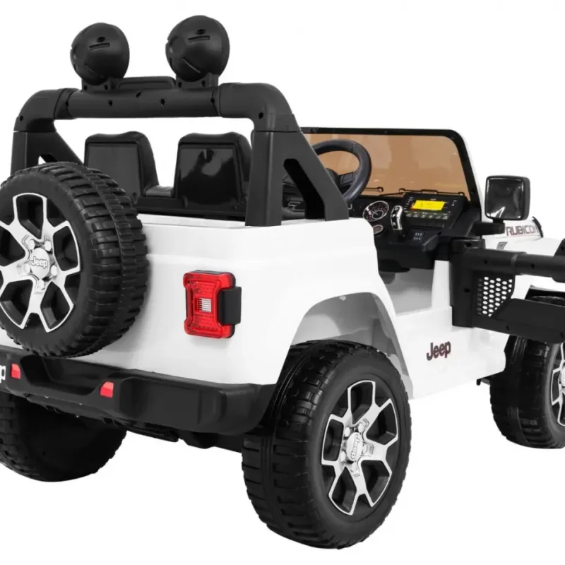 Дитяча акумуляторна машинка Jeep Wrangler Rubicon Біла Дитяча акумуляторна машинка Jeep Wrangler Rubicon Біла