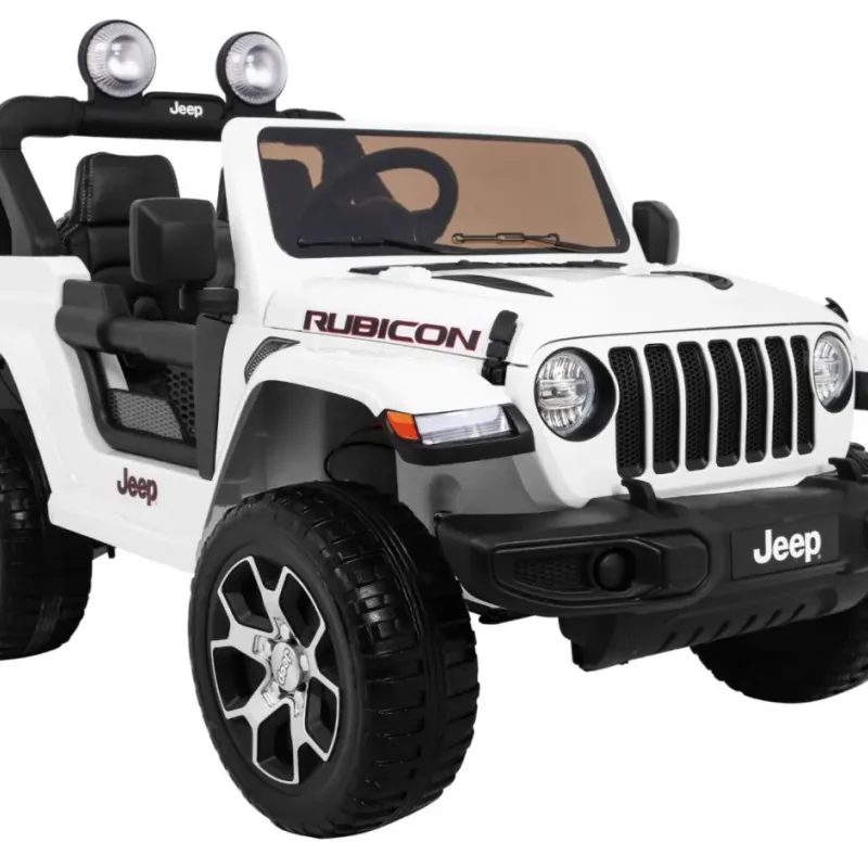 Дитяча акумуляторна машинка Jeep Wrangler Rubicon Біла Дитяча акумуляторна машинка Jeep Wrangler Rubicon Біла
