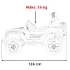 Дитяча акумуляторна машинка Jeep Wrangler Rubicon Біла Дитяча акумуляторна машинка Jeep Wrangler Rubicon Біла