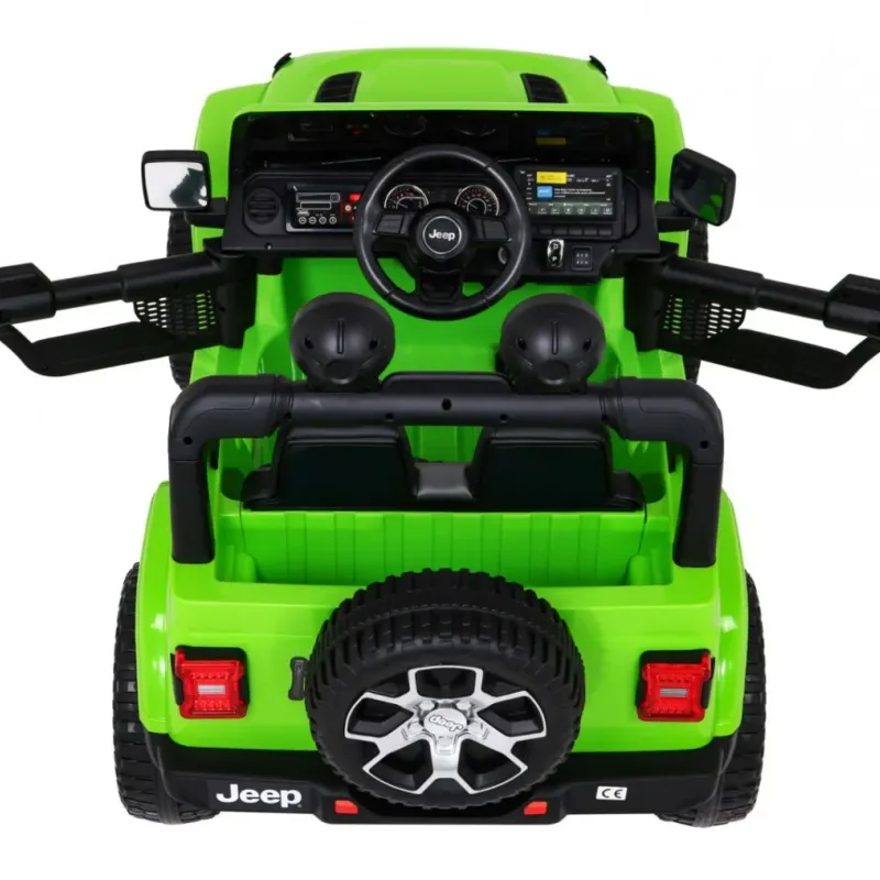 Дитяча акумуляторна машинка Jeep Wrangler Rubicon Зелена Дитяча акумуляторна машинка Jeep Wrangler Rubicon Зелена