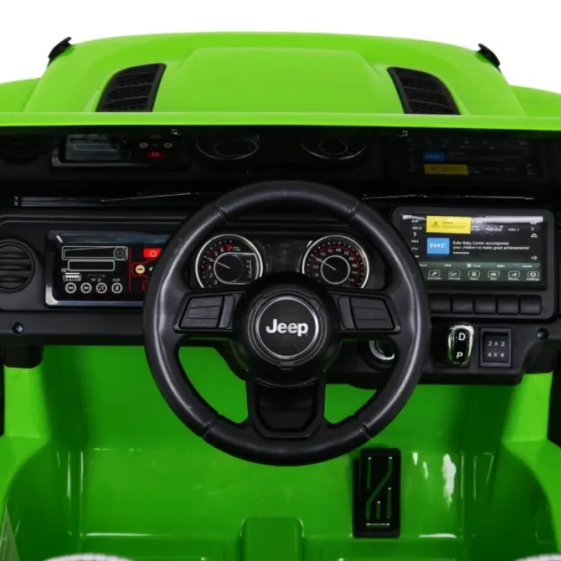 Дитяча акумуляторна машинка Jeep Wrangler Rubicon Зелена Дитяча акумуляторна машинка Jeep Wrangler Rubicon Зелена
