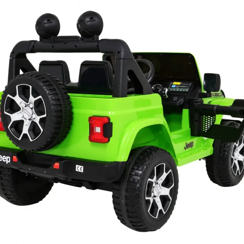 Дитяча акумуляторна машинка Jeep Wrangler Rubicon Зелена Дитяча акумуляторна машинка Jeep Wrangler Rubicon Зелена