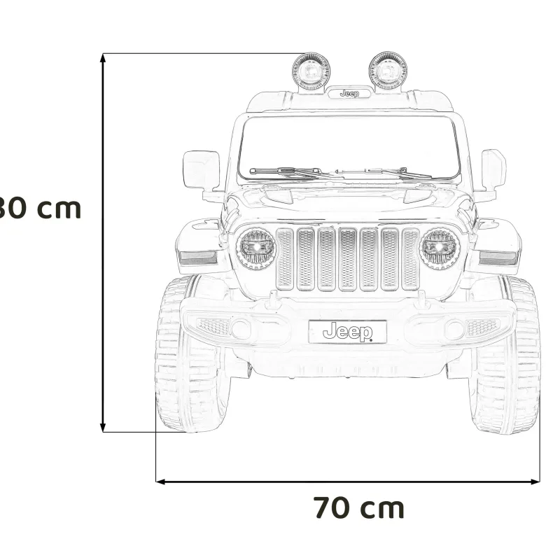 Дитяча акумуляторна машинка Jeep Wrangler Rubicon Зелена Дитяча акумуляторна машинка Jeep Wrangler Rubicon Зелена