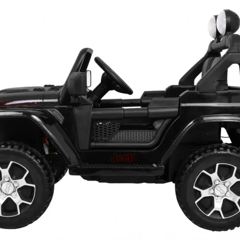 Дитяча акумуляторна машинка Jeep Wrangler Rubicon Чорна