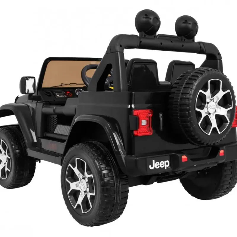 Дитяча акумуляторна машинка Jeep Wrangler Rubicon Чорна