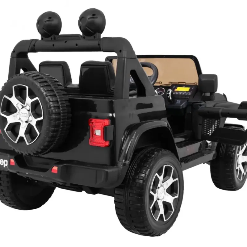 Дитяча акумуляторна машинка Jeep Wrangler Rubicon Чорна