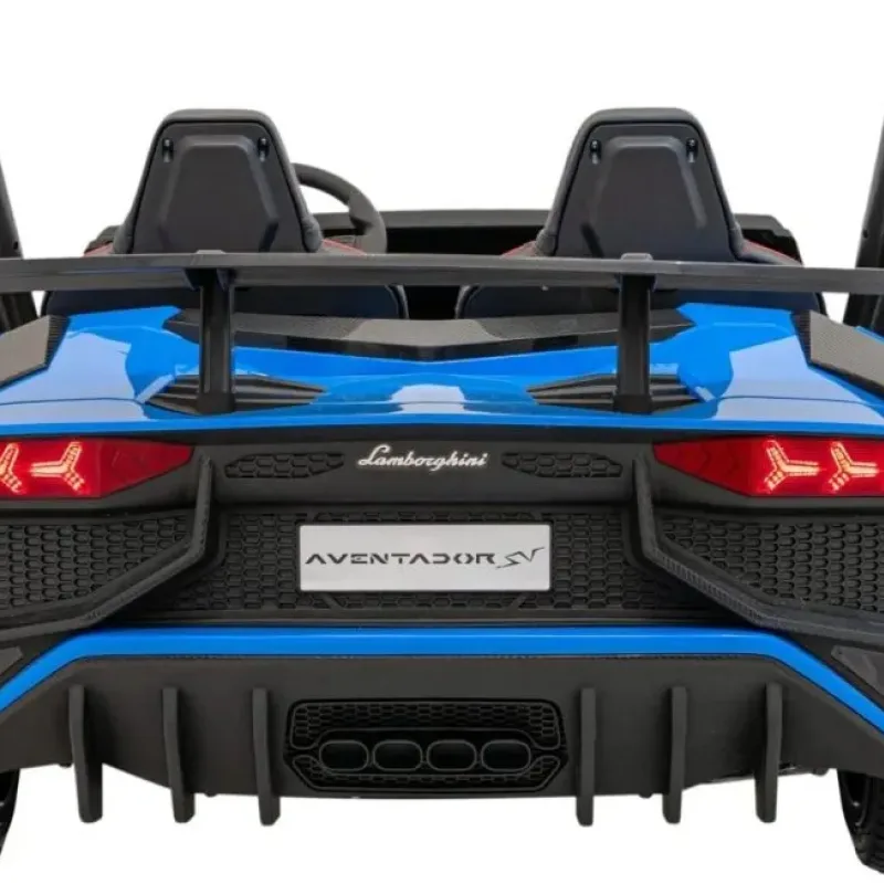 Дитяча акумуляторна машинка Lamborghini Aventador SV Синя