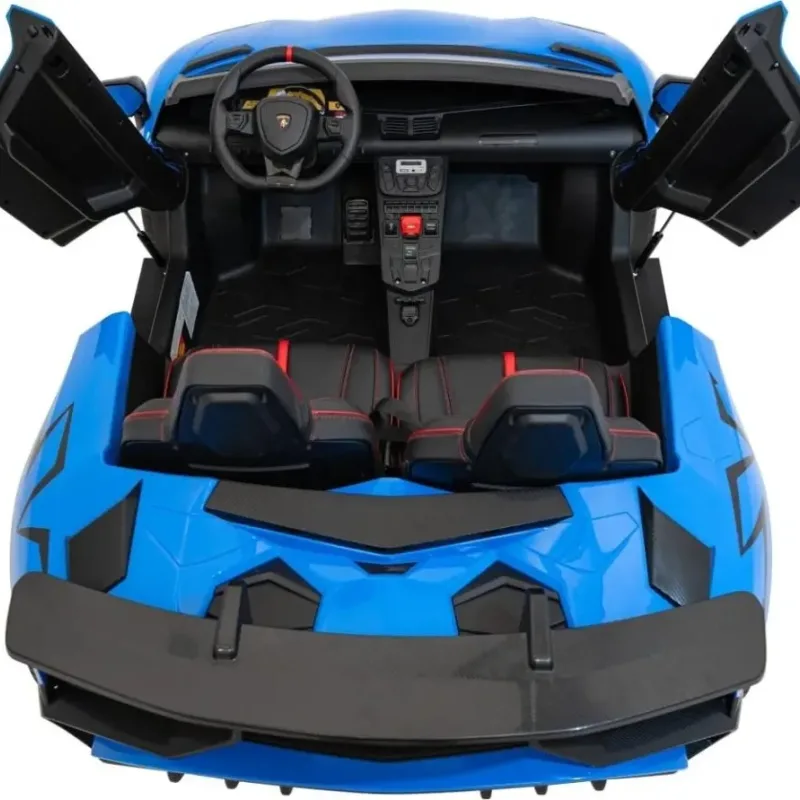 Дитяча акумуляторна машинка Lamborghini Aventador SV Синя