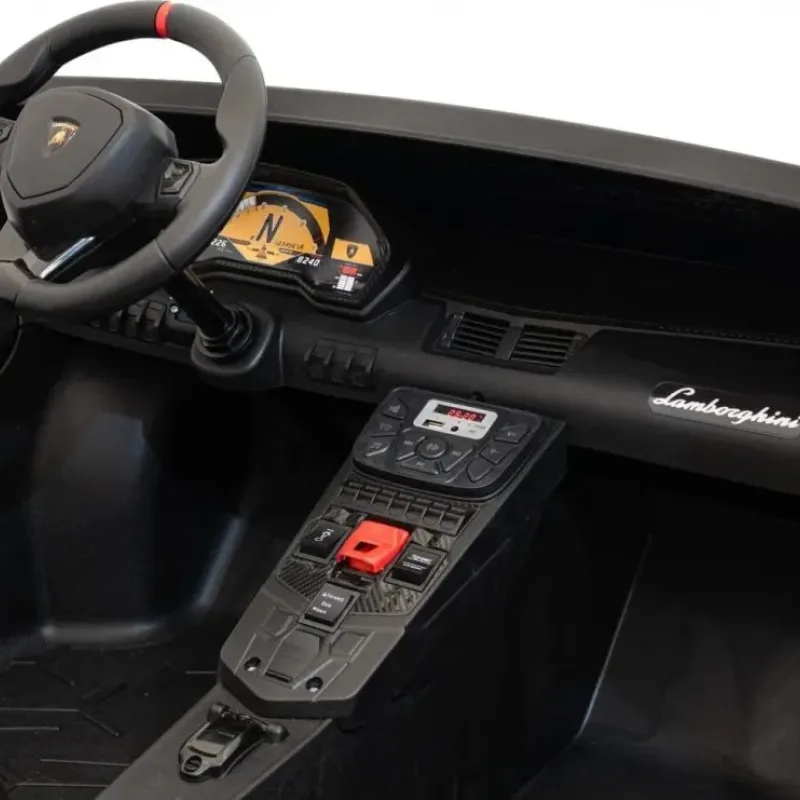 Дитяча акумуляторна машинка Lamborghini Aventador SV Синя