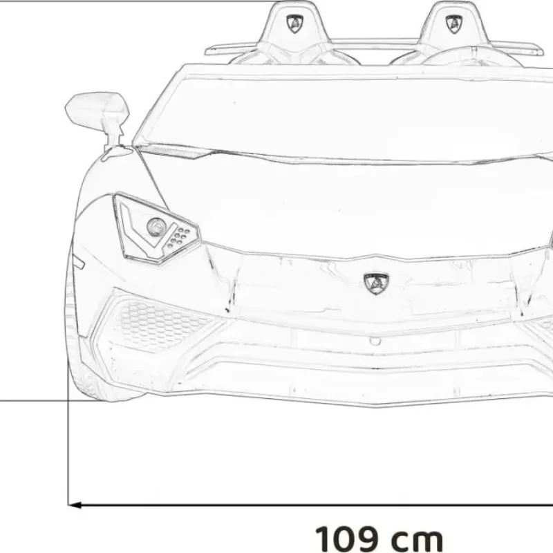 Дитяча акумуляторна машинка Lamborghini Aventador SV Синя