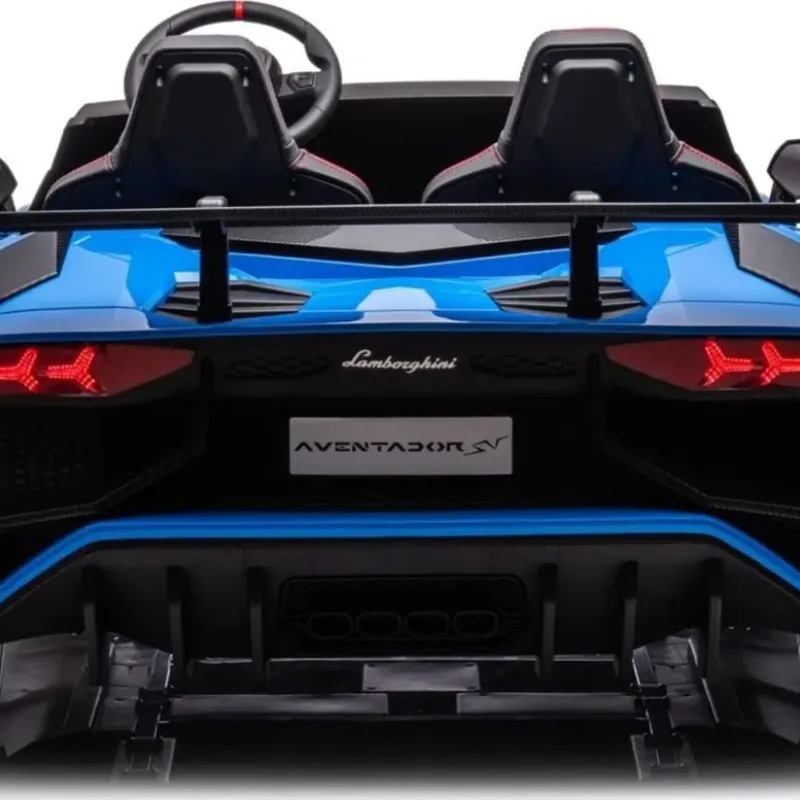 Дитяча акумуляторна машинка Lamborghini Aventador SV Синя
