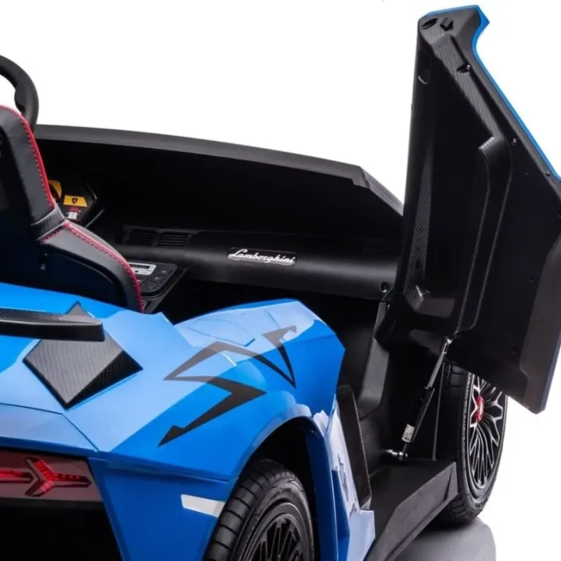 Дитяча акумуляторна машинка Lamborghini Aventador SV Синя