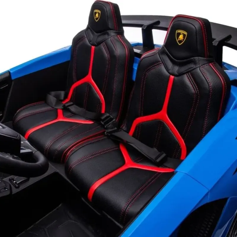 Дитяча акумуляторна машинка Lamborghini Aventador SV Синя